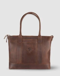 Cathy Zip Tote - Toffee-4728356307014