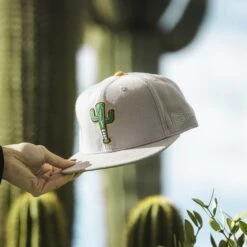 Cactus Bat Cap Grey-7274492166214 -Baseball Equipment Store 0X1A3745