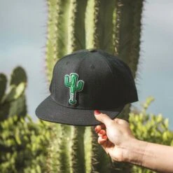 Cactus Bat Cap Black-7080155676742 -Baseball Equipment Store 0X1A3929