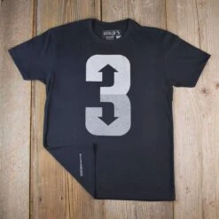 3 Up 3 Down (Black) - Men's Tee-1860992303174 -Baseball Equipment Store 3 Up 3 Down Black Wood