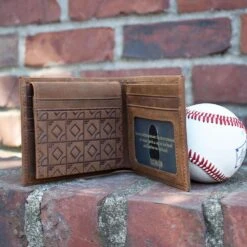 Flag Man Scorebook Bifold Wallet - Glove Leather-8097608773 12 Flag Man Scorebook Bifold Wallet - Glove Leather-8097608773 -Baseball Equipment Store BifoldWalletshot