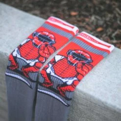 Catcher Socks 2.0 - High Calf-1616629497926 -Baseball Equipment Store Catcher Socks Lifestyle 3