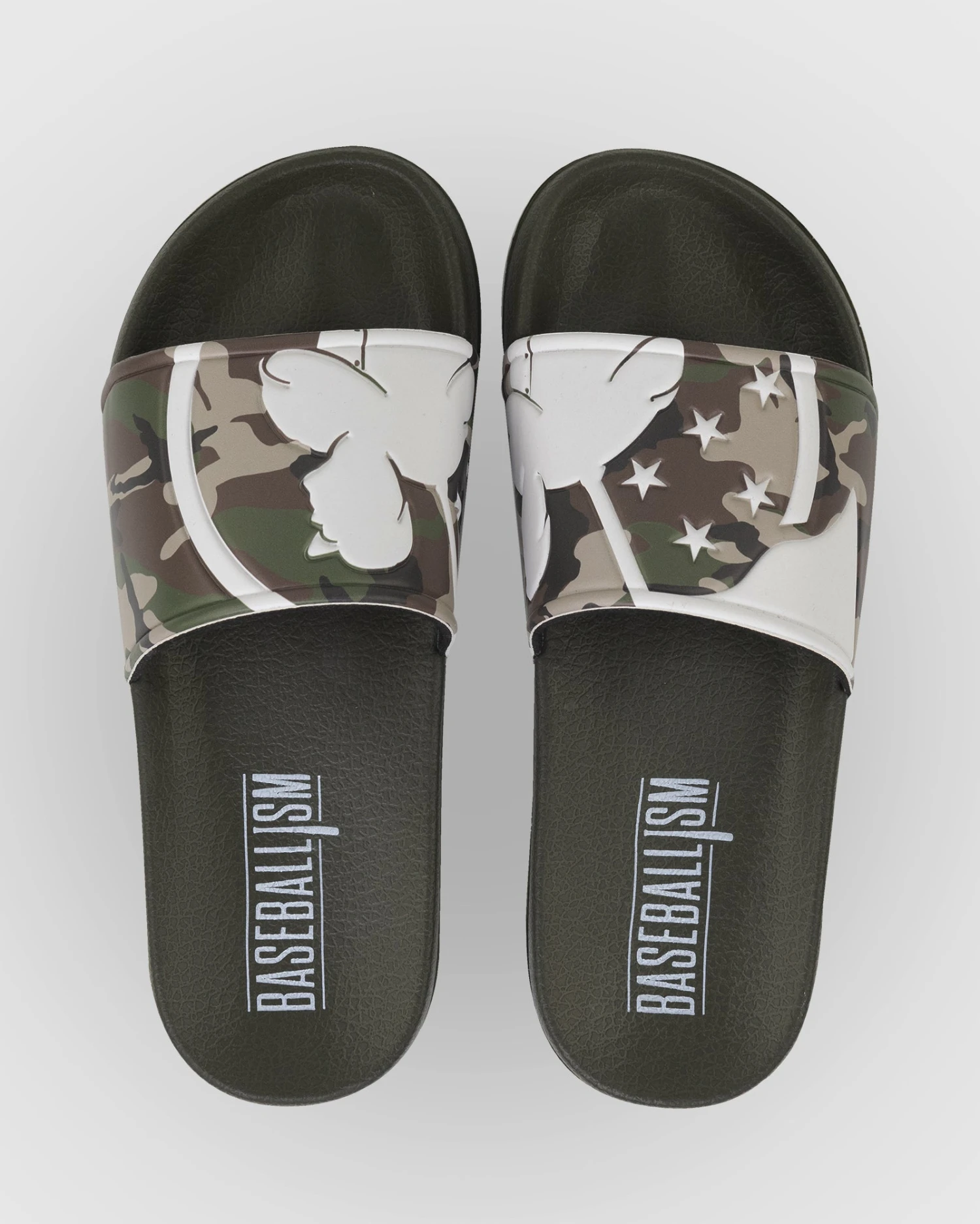 Star Spangled Flag Man Slides - Camo/White-6610763808838 3 Star Spangled Flag Man Slides - Camo/White-6610763808838