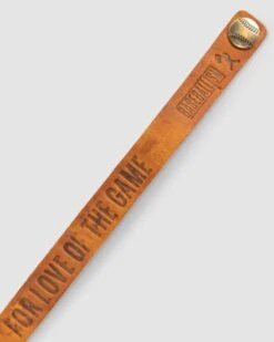 For Love Of The Game Single Loop Bracelet - Light Brown-7284871757894 -Baseball Equipment Store ForLoveoftheGameSingleLoopBracelet LightBrown 003