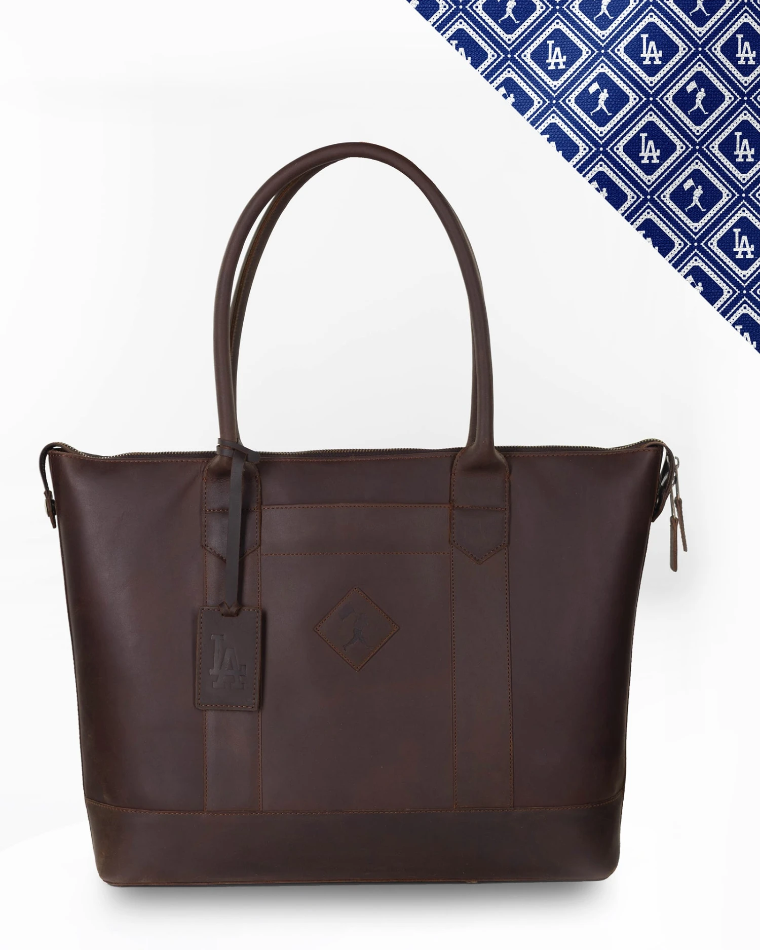 Cathy Zip Tote - Los Angeles Dodgers-6669652033606 3 Cathy Zip Tote - Los Angeles Dodgers-6669652033606