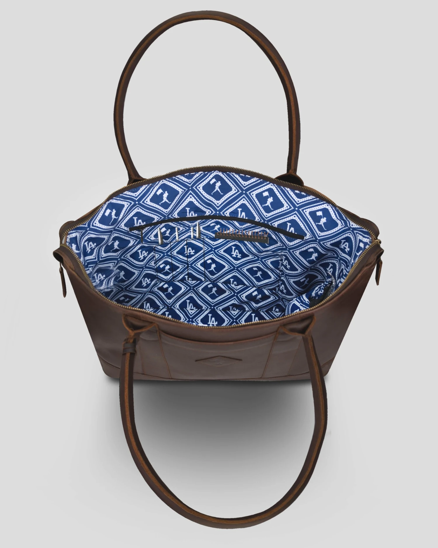 Cathy Zip Tote - Los Angeles Dodgers-6669652033606 4 Cathy Zip Tote - Los Angeles Dodgers-6669652033606 - Image 2