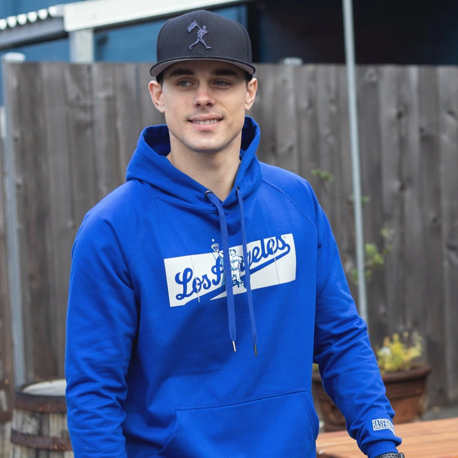 Outfield Fence Hoodie - Los Angeles Dodgers-6659140714566 8 Outfield Fence Hoodie - Los Angeles Dodgers-6659140714566 - Image 6