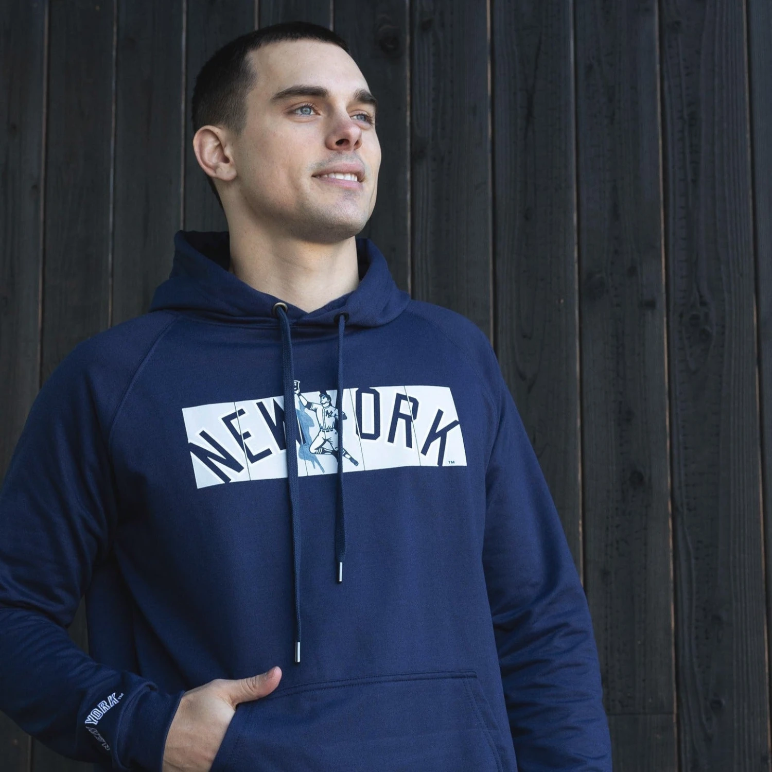 Outfield Fence Hoodie - New York Yankees-6659140845638 8 Outfield Fence Hoodie - New York Yankees-6659140845638 - Image 6