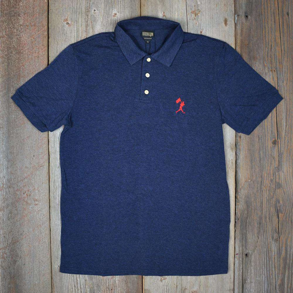 Flag Man Summer Polo - Navy-7835425797 5 Flag Man Summer Polo - Navy-7835425797 - Image 3