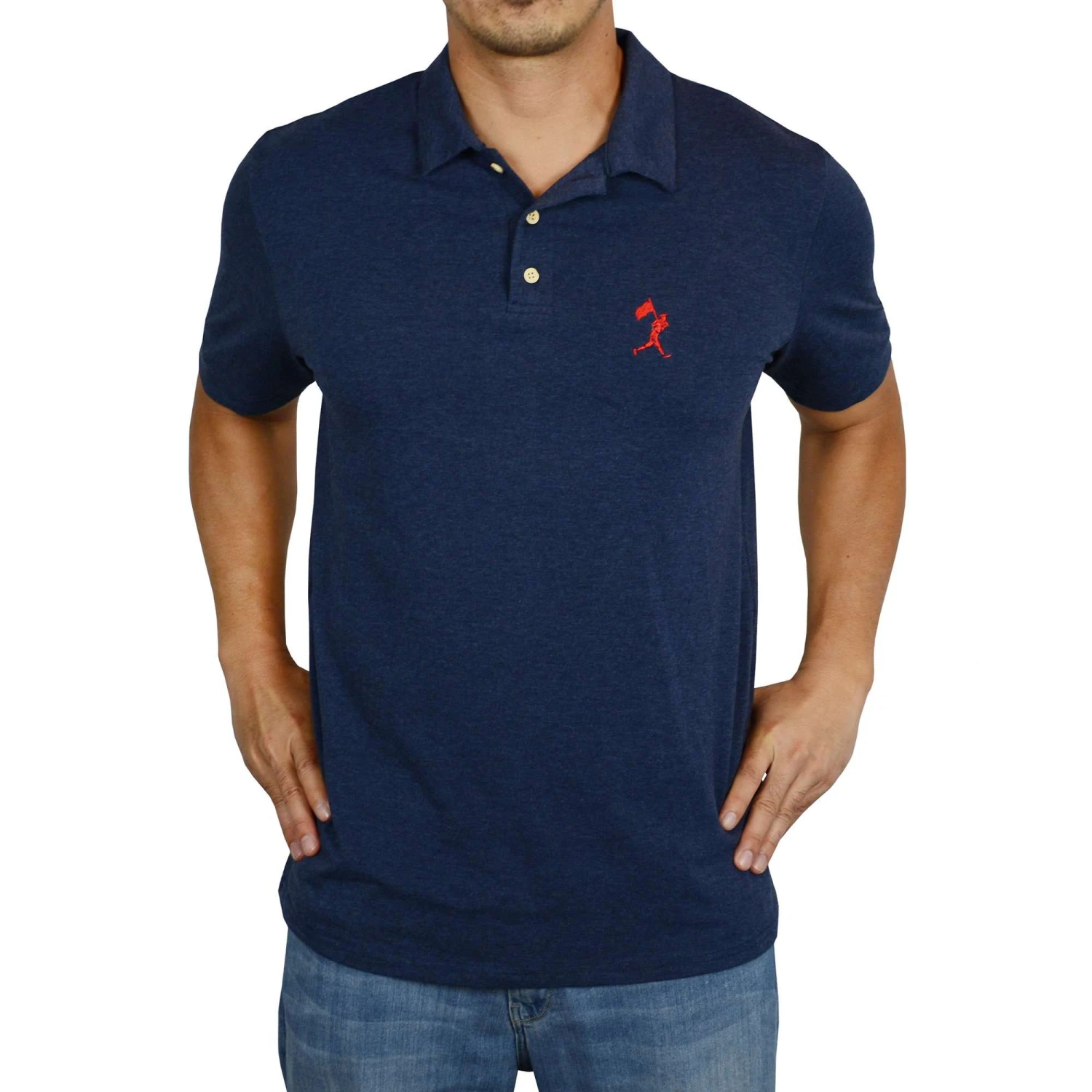 Flag Man Summer Polo - Navy-7835425797 3 Flag Man Summer Polo - Navy-7835425797