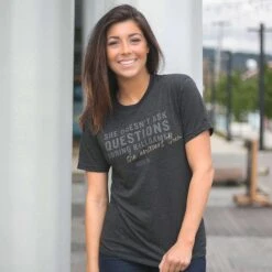 She Answers Them - Warm-up Tee-2034171838534 13 She Answers Them - Warm-up Tee-2034171838534 -Baseball Equipment Store She Answers Them Lifestyle 2