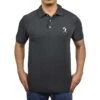 Flag Man Summer Polo - Charcoal-9209487045 -Baseball Equipment Store Summer Charcoal Button Down