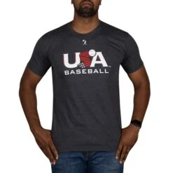 Baseballism X USA Baseball - Charcoal-6554645233734 -Baseball Equipment Store USABBLogoGrey Cutout