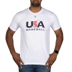 Baseballism X USA Baseball - White-6554637041734 -Baseball Equipment Store USABBLogoWhite Cutout