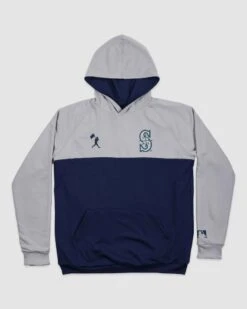 Double Play Reversible Hoodie - Seattle Mariners-7129467453510 10 Double Play Reversible Hoodie - Seattle Mariners-7129467453510 -Baseball Equipment Store baseballism MLB doubleplay hoodie mens Mariners 001
