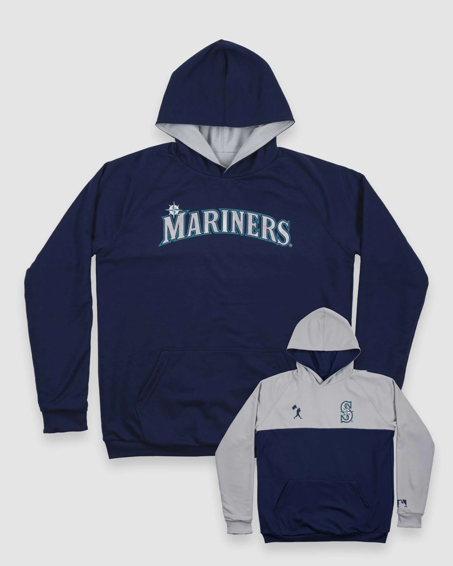 Double Play Reversible Hoodie - Seattle Mariners-7129467453510 3 Double Play Reversible Hoodie - Seattle Mariners-7129467453510