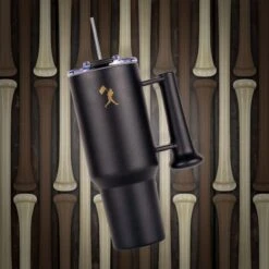 Ballpark Tumbler - 40oz - Onyx Eye Black-7180941590598 -Baseball Equipment Store baseballism bat handle tumbler 001