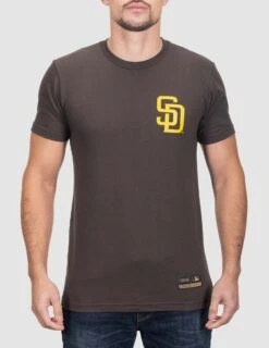 Bear Flag - San Diego Padres-6966400843846 -Baseball Equipment Store baseballism cali bear mens tee Padres 001