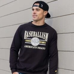 Baseballism Collegiate Retro Crew Neck-7041558085702 -Baseball Equipment Store baseballism collegiate crewneck mens 001