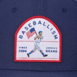 Flag Man Crest Cap-6978809626694 -Baseball Equipment Store baseballism crest cap 005