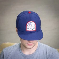 Flag Man Crest Cap-6978809626694 -Baseball Equipment Store baseballism crest cap 006