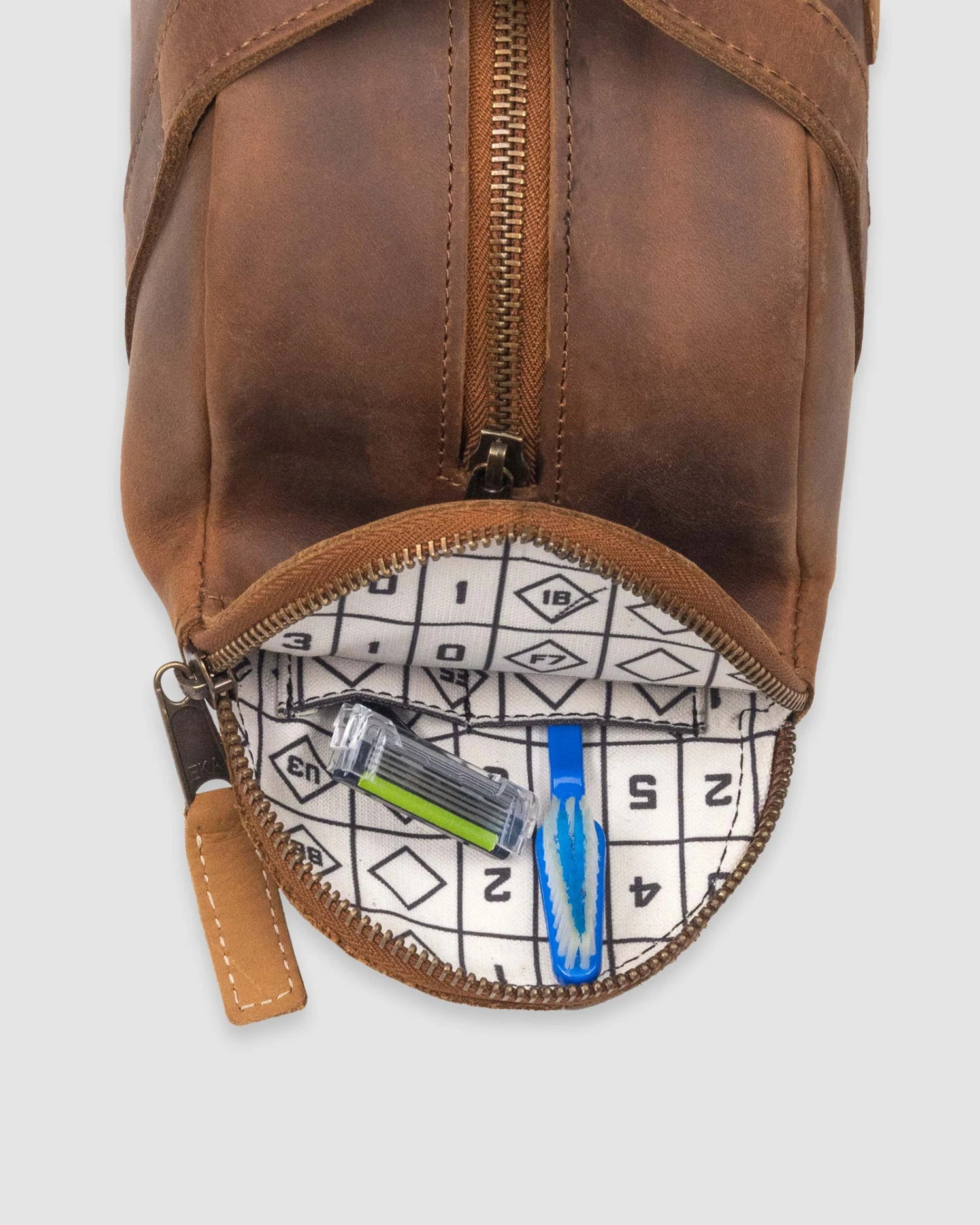 Glove Leather Toiletry Bat Bag - Scorebook-7143776813126 8 Glove Leather Toiletry Bat Bag - Scorebook-7143776813126 - Image 6