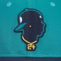 Junior's Silhouette Cap (Teal) - Ken Griffey Jr. Collection-6978829811782 -Baseball Equipment Store baseballism griffey silhouette teal cap 005