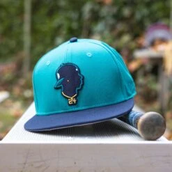 Junior's Silhouette Cap (Teal) - Ken Griffey Jr. Collection-6978829811782 -Baseball Equipment Store baseballism griffey silhouette teal cap 006