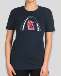 Arched Bat Women's Warm-Up Tee - St. Louis Cardinals-7174785171526