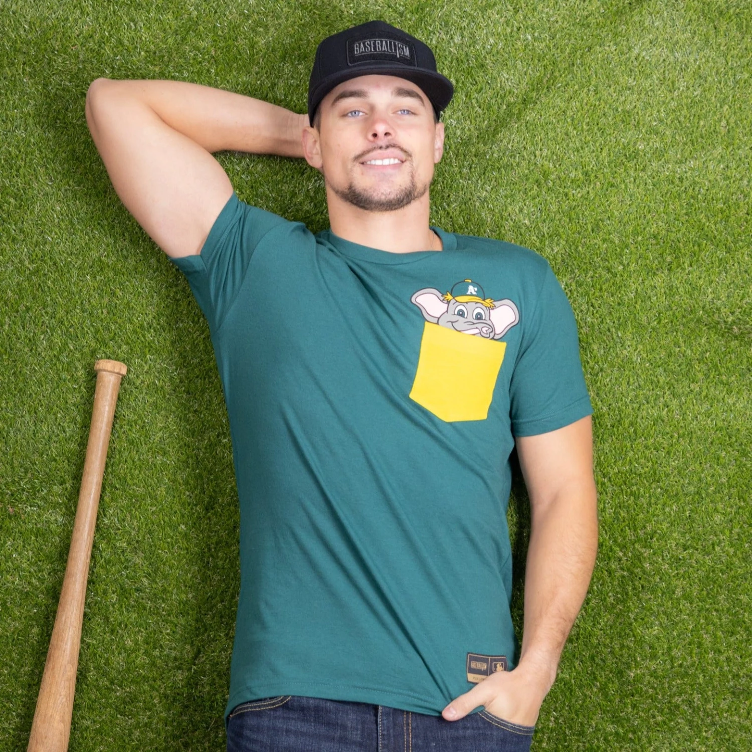 Mascot Pocket Tee - Oakland Athletics-6973343334470 6 Mascot Pocket Tee - Oakland Athletics-6973343334470 - Image 4