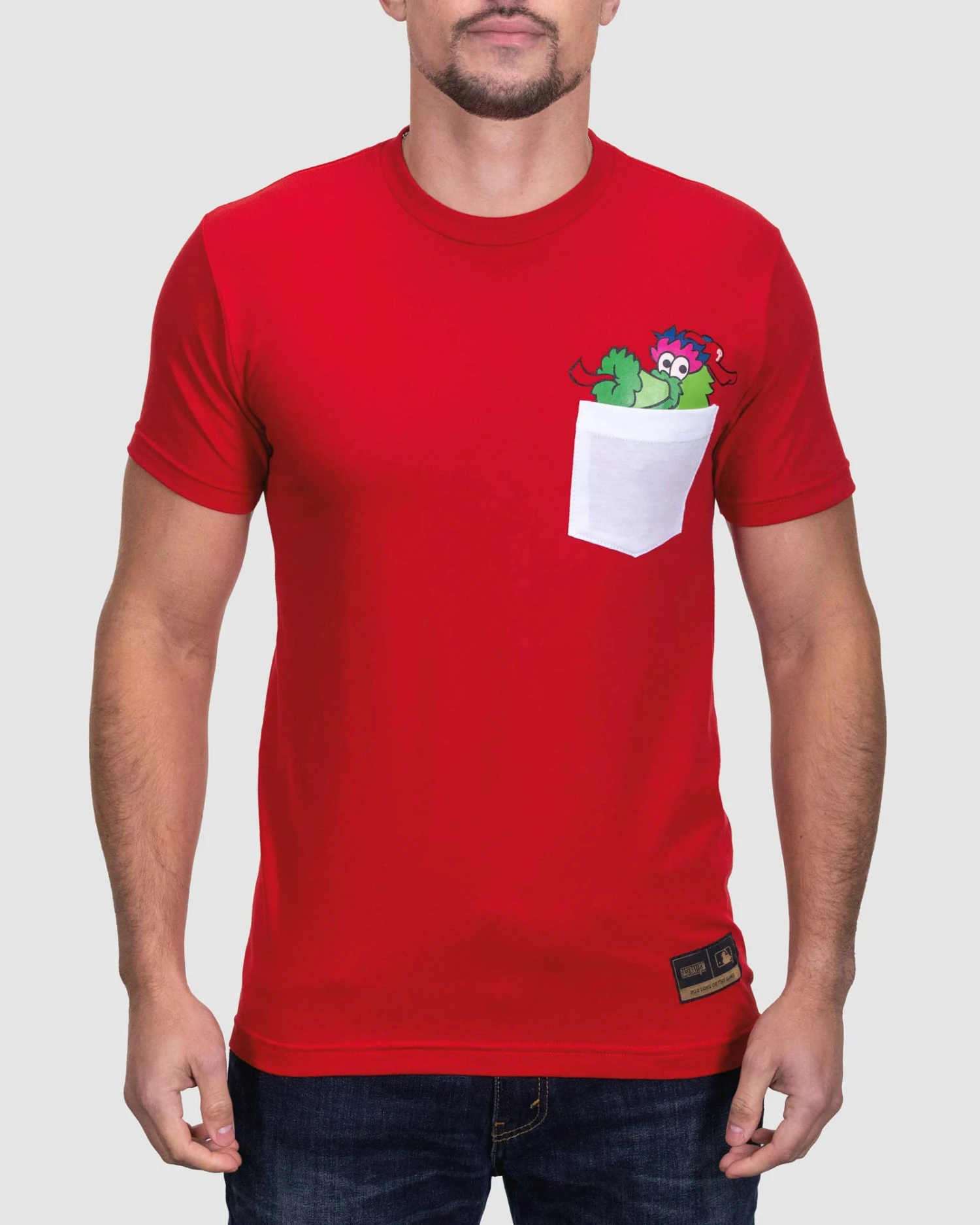 Mascot Pocket Tee - Philadelphia Phillies-6973343268934 3 Mascot Pocket Tee - Philadelphia Phillies-6973343268934