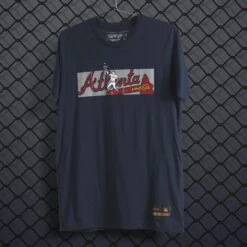 Outfield Fence Tee - Atlanta Braves-6889309732934 -Baseball Equipment Store baseballism mlb outfield fence mens tee Braves 008