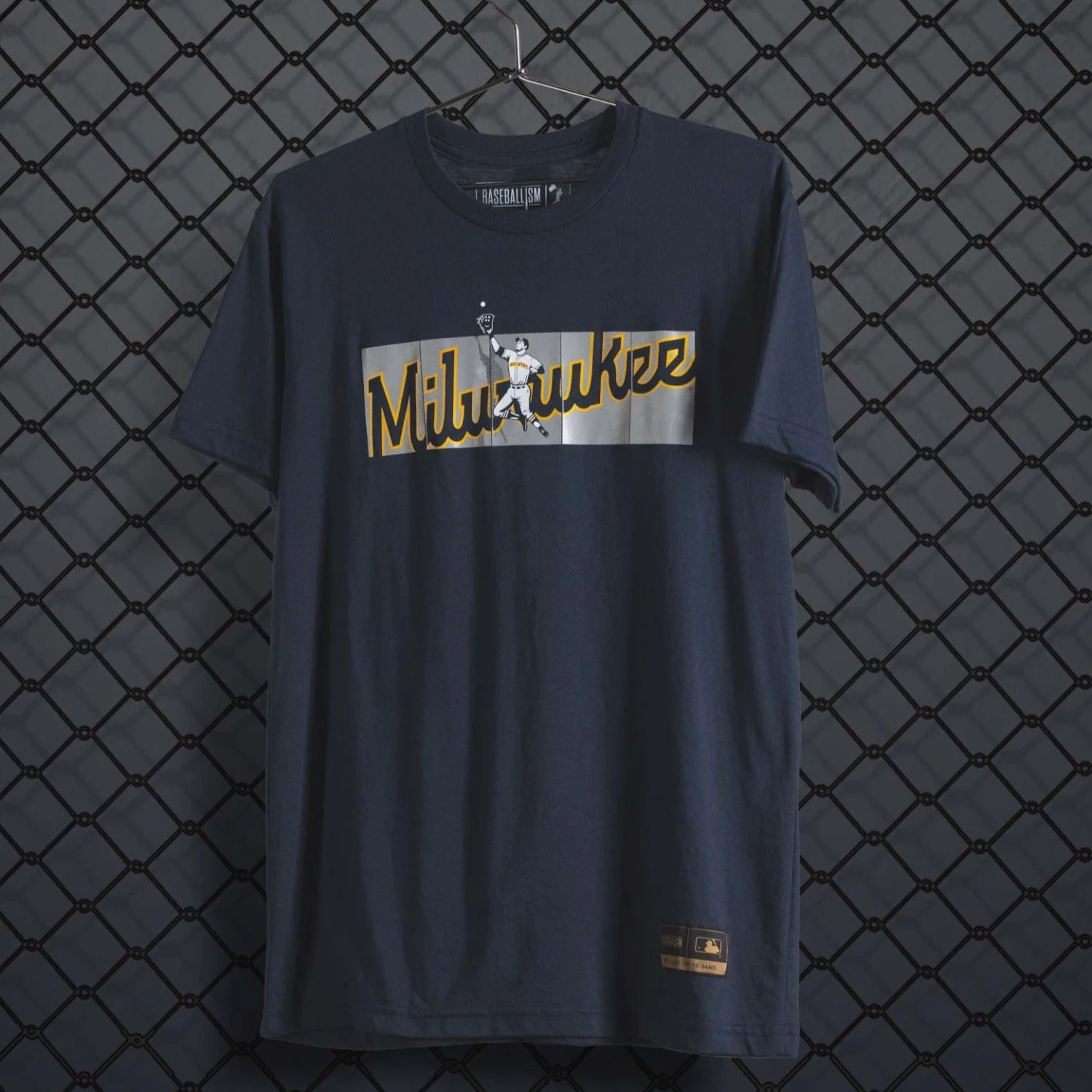 Outfield Fence Tee - Milwaukee Brewers-7083607851078 7 Outfield Fence Tee - Milwaukee Brewers-7083607851078 - Image 5
