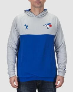 Double Play Reversible Hoodie - Toronto Blue Jays-7087396094022 -Baseball Equipment Store baseballism mlb reversible hoodie mens BlueJays 003