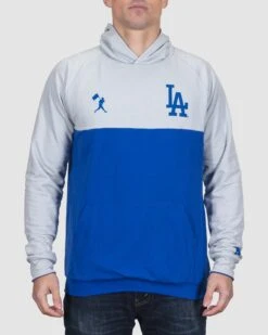Double Play Reversible Hoodie - Los Angeles Dodgers-7083292491846 -Baseball Equipment Store baseballism mlb reversible hoodie mens Dodgers 001