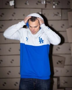 Double Play Reversible Hoodie - Los Angeles Dodgers-7083292491846 -Baseball Equipment Store baseballism mlb reversible hoodie mens Dodgers 008