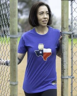 Ring Ceremony Women's Warm-Up Tee - Texas Rangers-7303596015686 9 Ring Ceremony Women's Warm-Up Tee - Texas Rangers-7303596015686 -Baseball Equipment Store baseballism mlb ring ceremony rangers womens tee 003