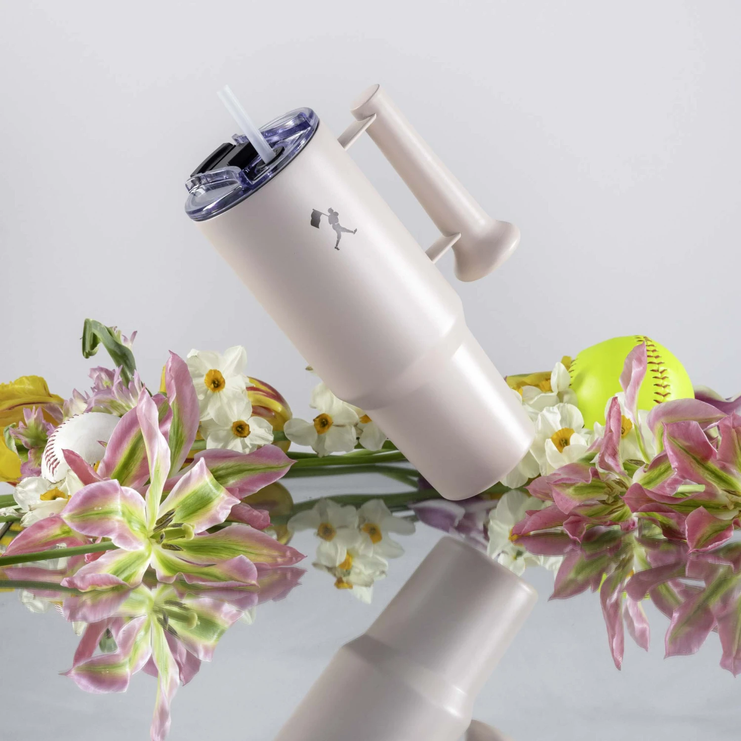 Ballpark Tumbler - 40oz - Pink Rose-7291635761222 7 Ballpark Tumbler - 40oz - Pink Rose-7291635761222 - Image 5