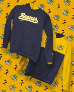 Double Play Reversible Hoodie - Baseballism X Savannah Bananas-7103172771910 -Baseball Equipment Store baseballism savanah bananas sticker reversible hoodie 008