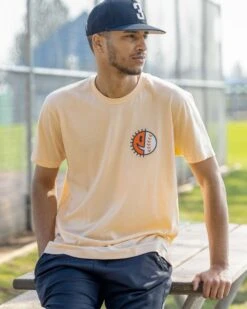 Sunny Days And Double Plays - Men's-7071270273094 -Baseball Equipment Store baseballism sunnydays doubleplays mens tee 002