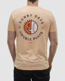 Sunny Days And Double Plays - Men's-7071270273094 -Baseball Equipment Store baseballism sunnydays doubleplays mens tee 004