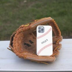 Baseball Leather Phone Case 2.0 (iPhone 12)-4751741911110 -Baseball Equipment Store iPhone12 Lifestyle1