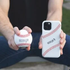 Baseball Leather Phone Case 2.0 (iPhone 12 Pro)-4751742042182 -Baseball Equipment Store iPhone12 Lifestyle5