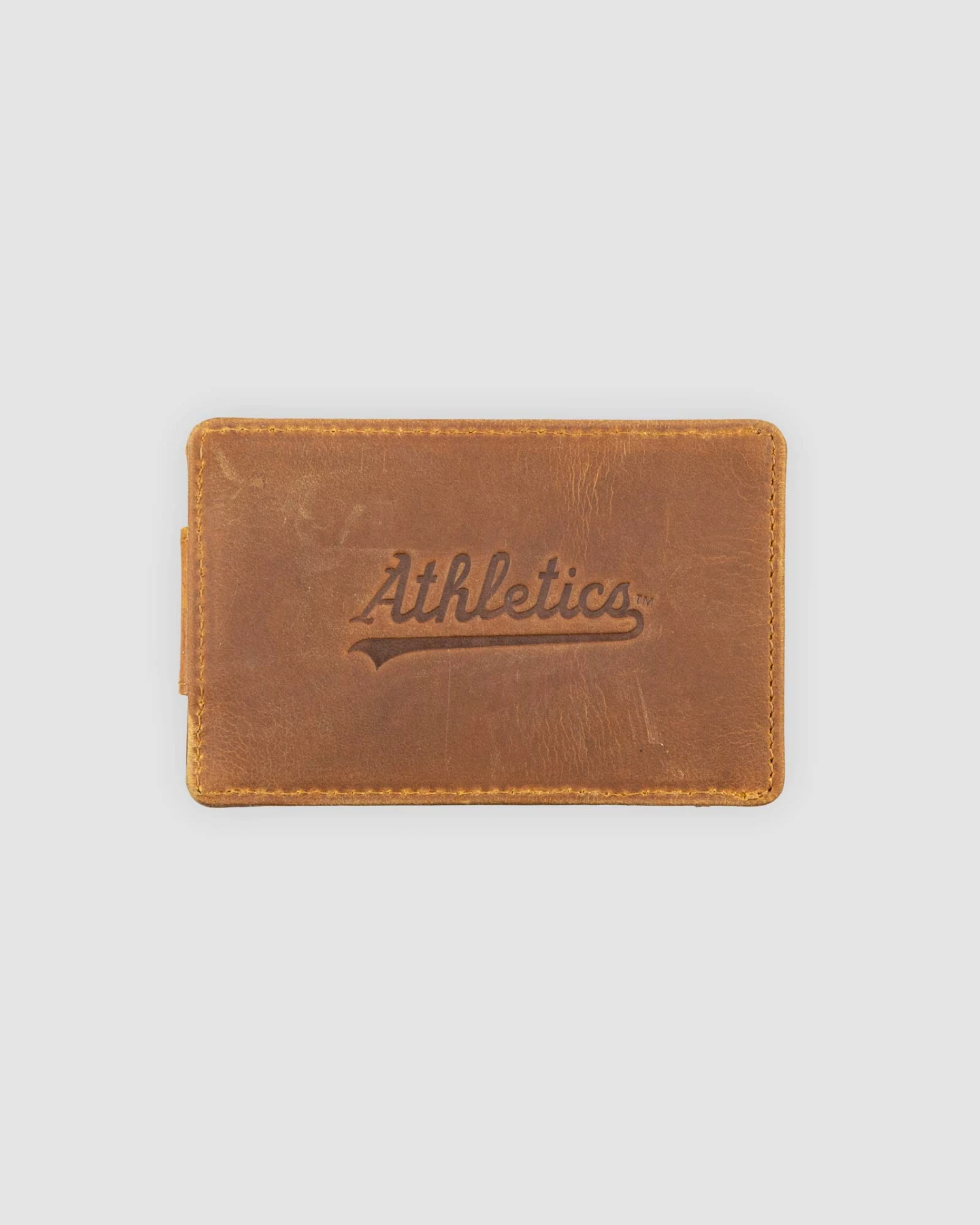 Flag Man Glove Leather Money Clip Wallet - Oakland Athletics-6675156762694 4 Flag Man Glove Leather Money Clip Wallet - Oakland Athletics-6675156762694 - Image 2
